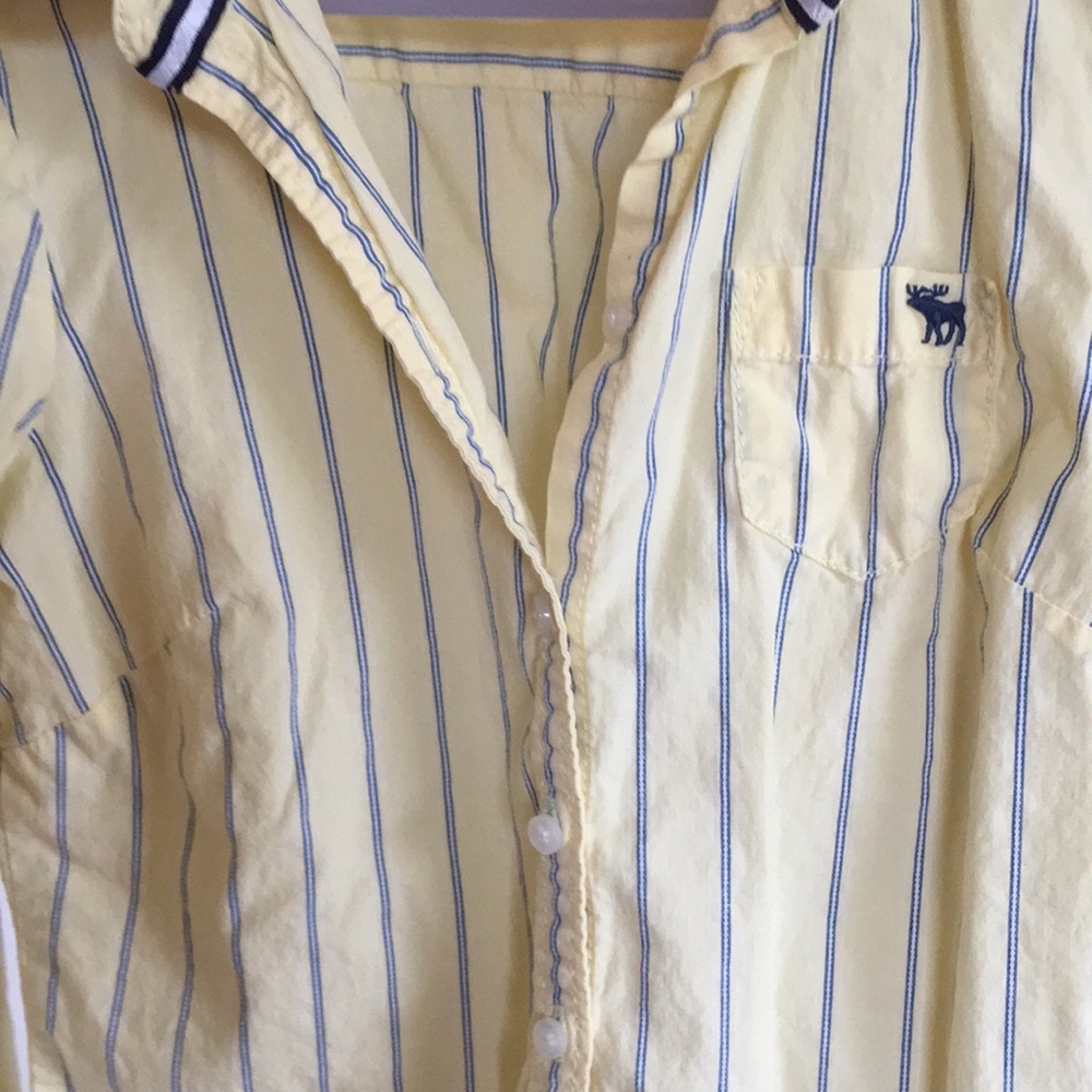 Abercrombie small kids striped button-down